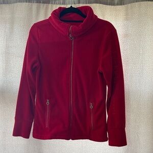 Calvin Klein Vibrant Red Fleece Jacket